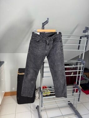 GAP Men's Washed Black Straight Jeans